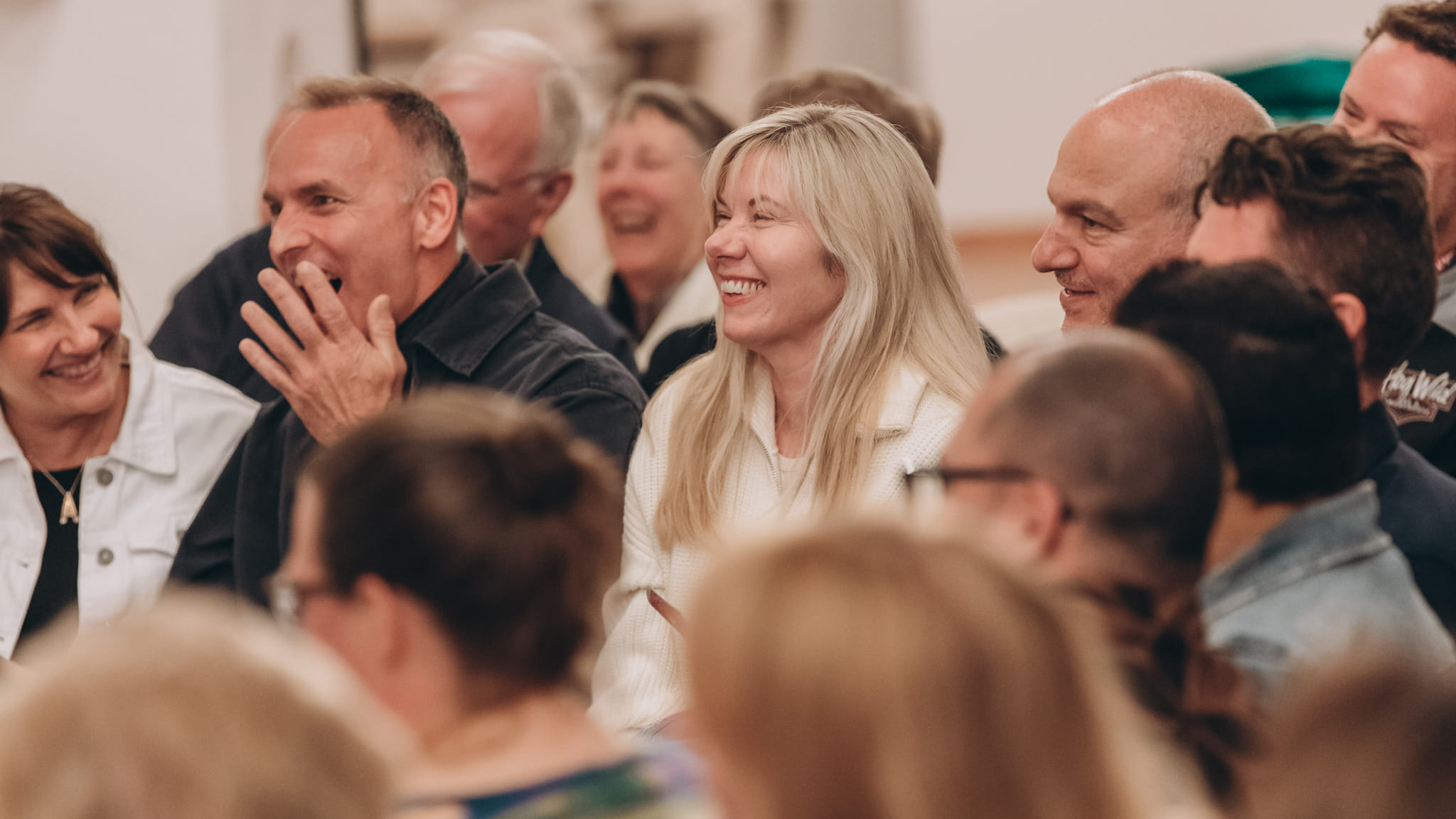Friends sharing an experience during a previous Retreat